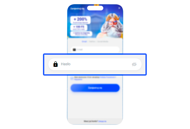 Wprowadź hasło i zaloguj się na swoje konto